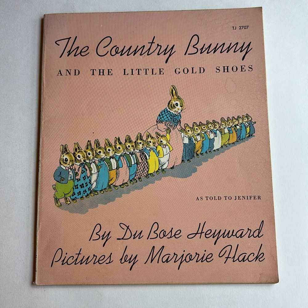 Vintage The Country Bunny and the Little Gold Shoes Paperback by DuBose Heyward